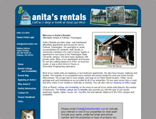 Tablet Screenshot of anitasrentals.com